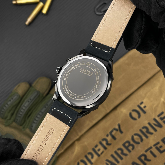 Наручный часы Awarder 016 Тризуб серебро All Black