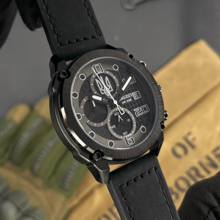 Наручный часы Awarder 016 Тризуб серебро All Black
