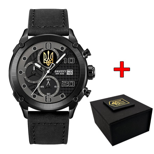 Наручные часы Awarder 016 Тризуб золото All Black
