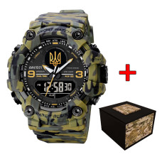 Наручный часовой механизм Awarder 001 Тризуб золото Camo Green