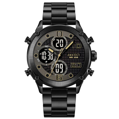 Наручные часы Awarder 017 Black-Black Steel