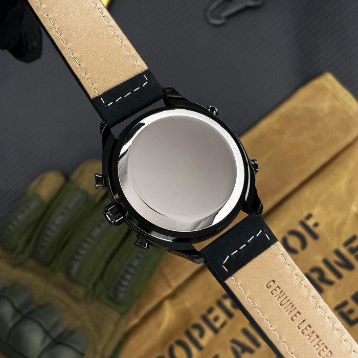 Наручний годинник Awarder 017 Black Leather