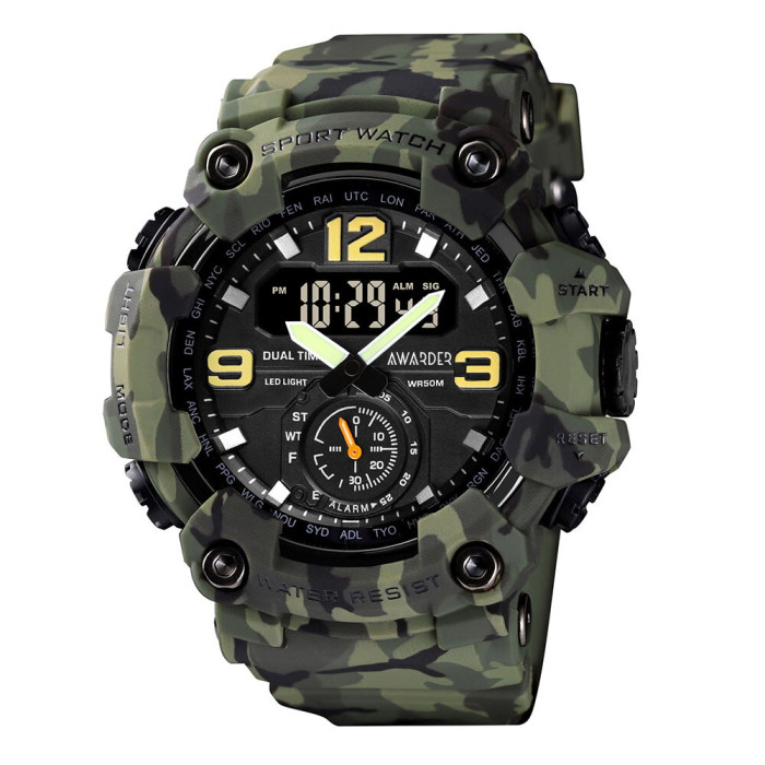 Наручний годинник Awarder 004 Camo Green