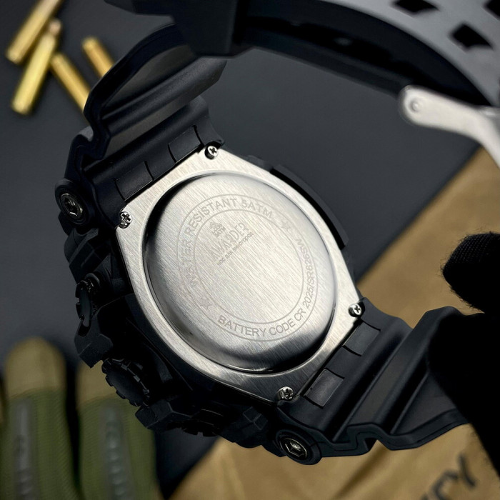 Наручний годинник Awarder 001 Тризуб срібло Black