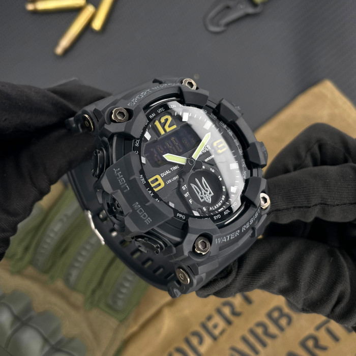 Наручные часы Awarder 004 Тризуб серебро Black