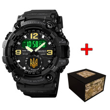 Наручний годинник Awarder 004 Тризуб золото Black