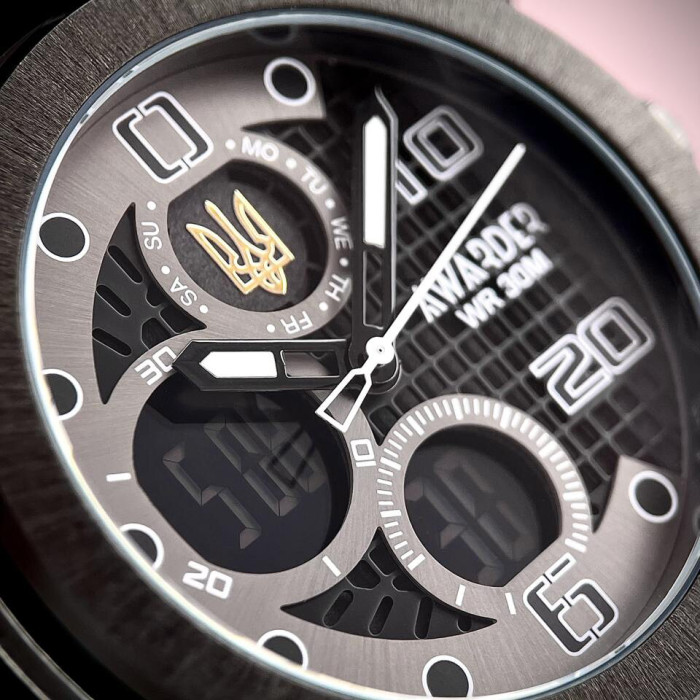 Наручные часы Awarder 017 Тризуб золото All Black Steel