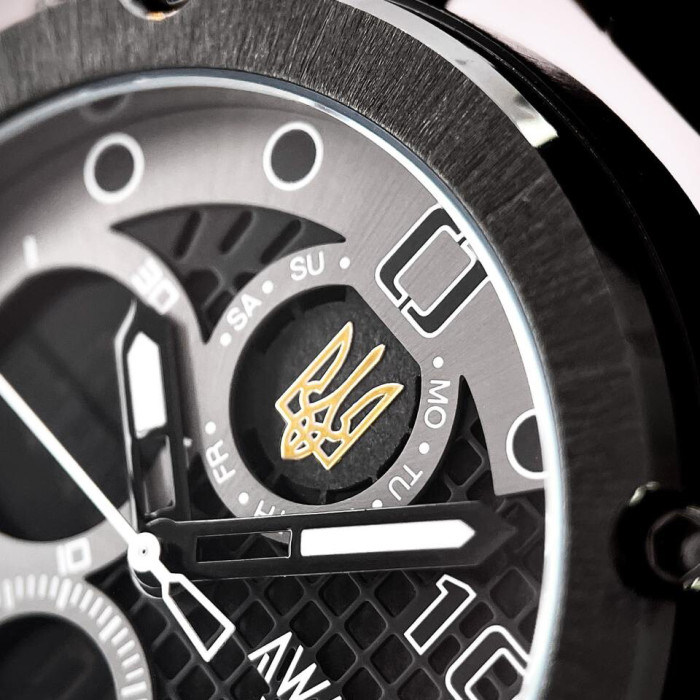 Наручные часы Awarder 017 Тризуб золото All Black Steel