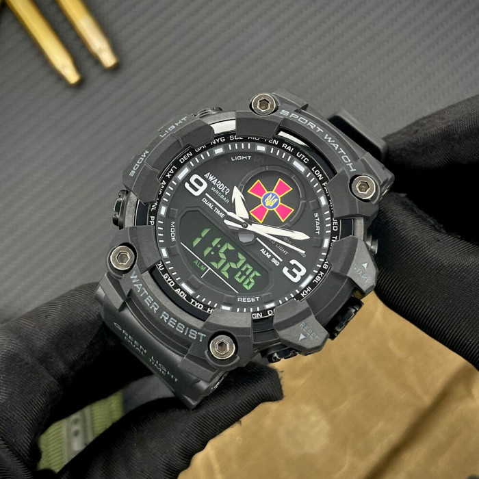 Наручний годинник Awarder 001 ЗСУ All Black