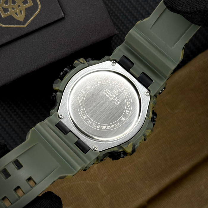 Наручний годинник Awarder 001 Поліція Camo Green