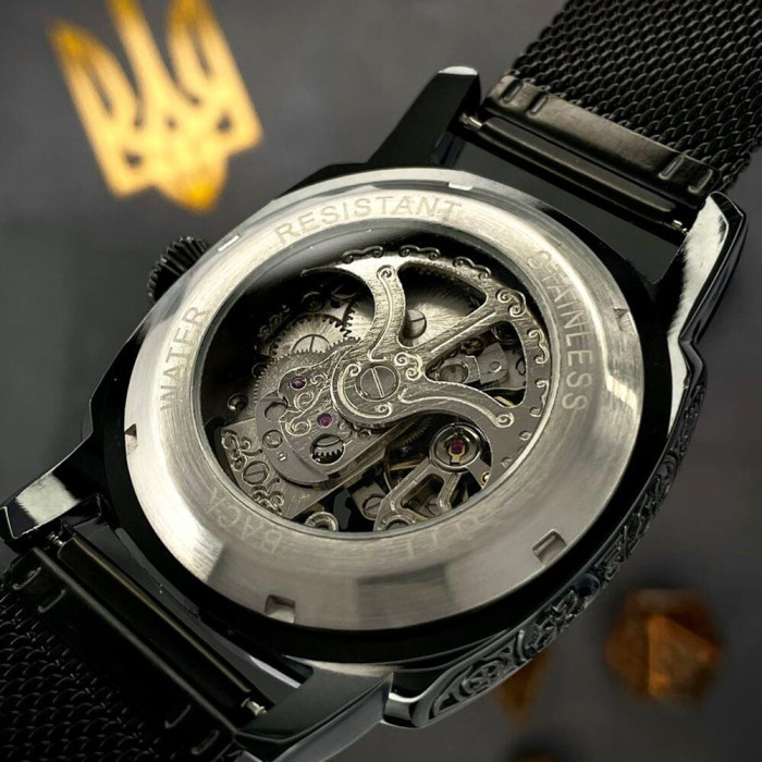 Наручний годинник Awarder 021 Де би не був All Black Mesh