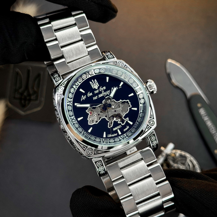 Наручний годинник Awarder 021 Де би не був Silver Steel