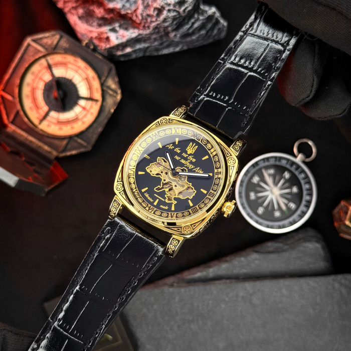 Наручний годинник Awarder 021 Де би не був Gold-Black