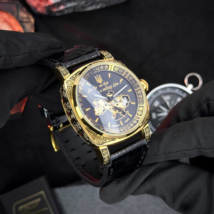 Наручний годинник Awarder 021 Де би не був Gold-Black
