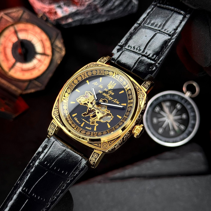 Наручний годинник Awarder 021 Де би не був Gold-Black