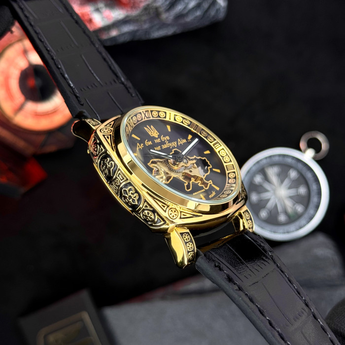 Наручний годинник Awarder 021 Де би не був Gold-Black
