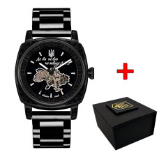 Наручний годинник Awarder 021 Де би не був All Black Steel