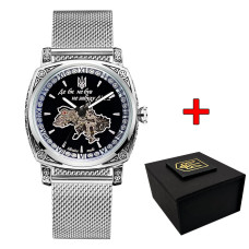 Наручний годинник Awarder 021 Де би не був Silver Mesh