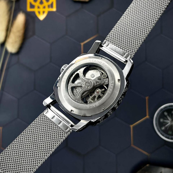 Наручний годинник Awarder 021 Де би не був Silver Mesh