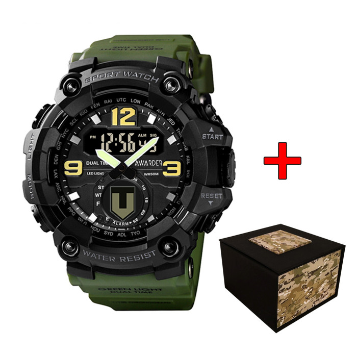 Наручний годинник Awarder 004 ТРО Army Green-Black