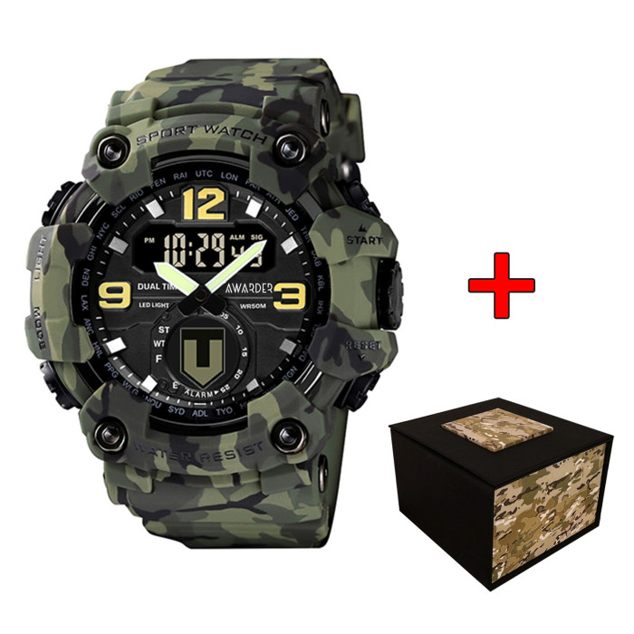 Наручний годинник Awarder 004 ТРО Camo Green