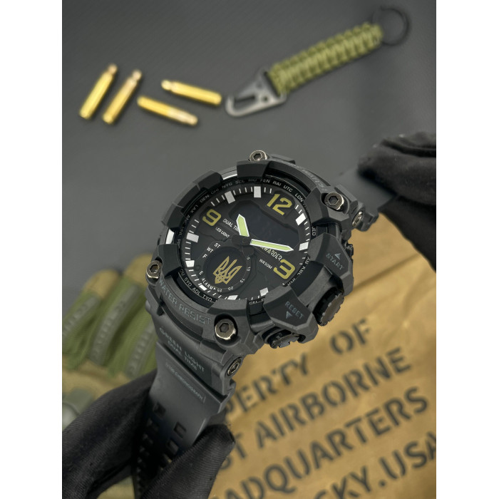 Наручний годинник Awarder 003 Тризуб золото Black