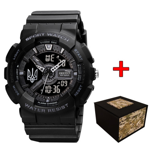 Наручные часы Awarder 005 Тризуб серебро Black