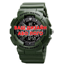 Наручний годинник Awarder 005 Ваше лого Army Green