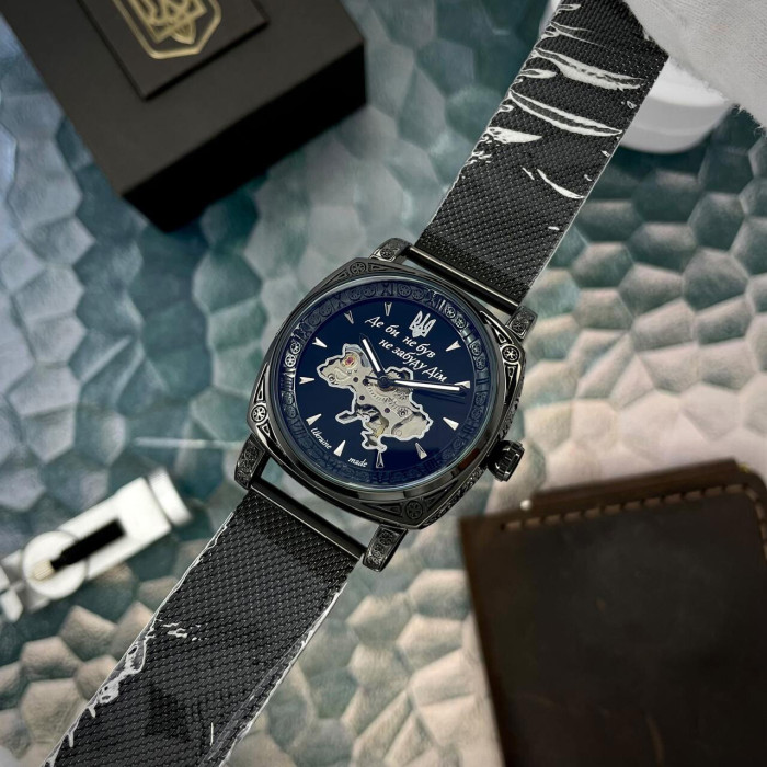 Наручний годинник Awarder 021-3D  Де би не був All Black Mesh