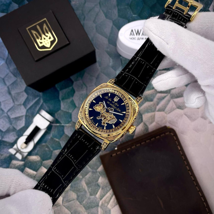 Наручний годинник Awarder 021-3D  Де би не був Gold-Black