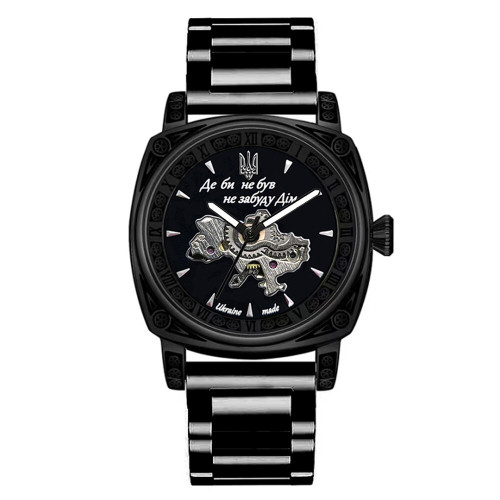 Наручний годинник Awarder 021-3D  Де би не був All Black Steel
