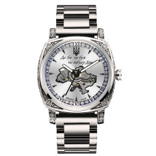 Наручний годинник Awarder 021-3D  Де би не був Silver-White Steel
