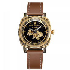Наручний годинник Awarder 021 Де би не була Gold-Black-Brown