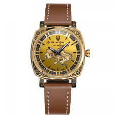 Наручний годинник Awarder 021 Де би не була Gold-Gold-Brown