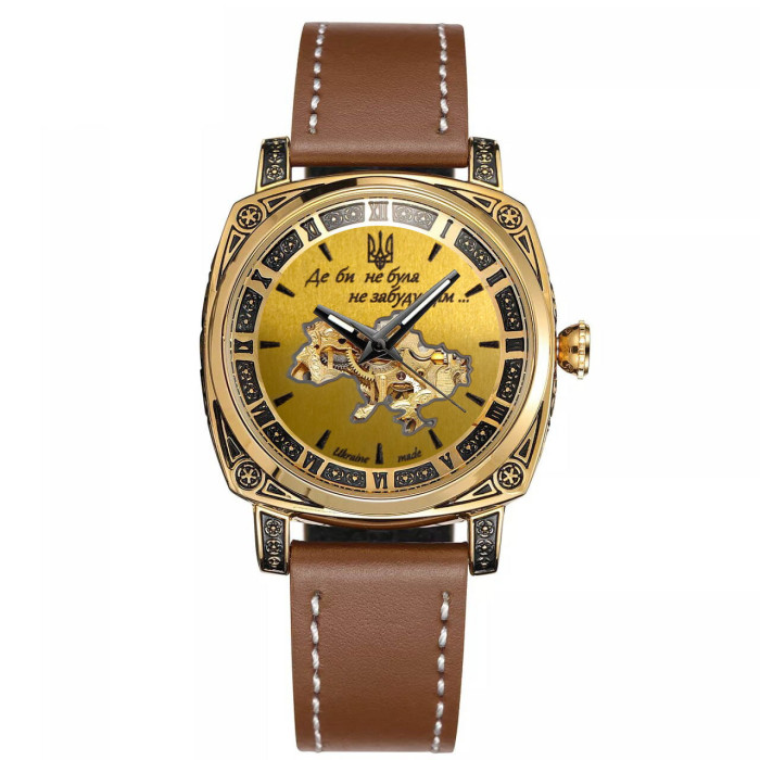 Наручний годинник Awarder 021 Де би не була Gold-Gold-Brown