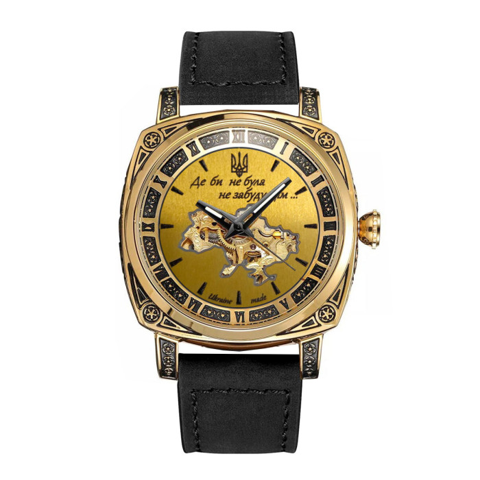 Наручний годинник Awarder 021 Де би не була Gold-Gold-Black