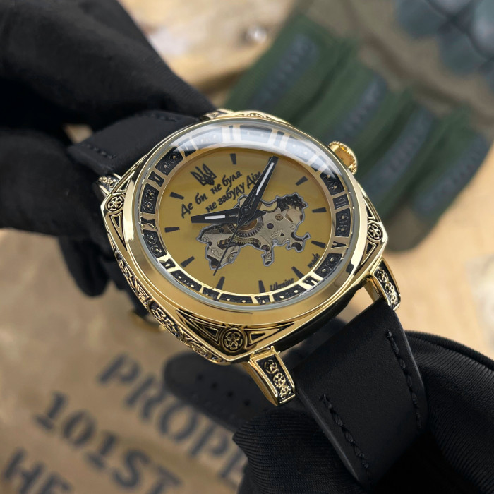 Наручний годинник Awarder 021 Де би не була Gold-Gold-Black