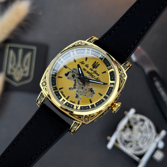 Наручний годинник Awarder 021 Де би не була Gold-Gold-Black