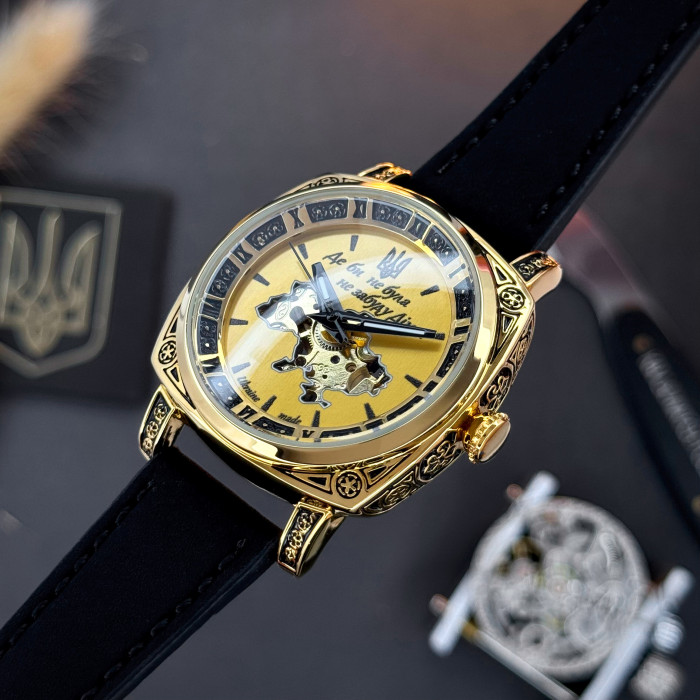 Наручний годинник Awarder 021 Де би не була Gold-Gold-Black