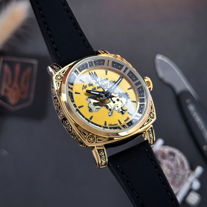 Наручний годинник Awarder 021 Де би не була Gold-Gold-Black