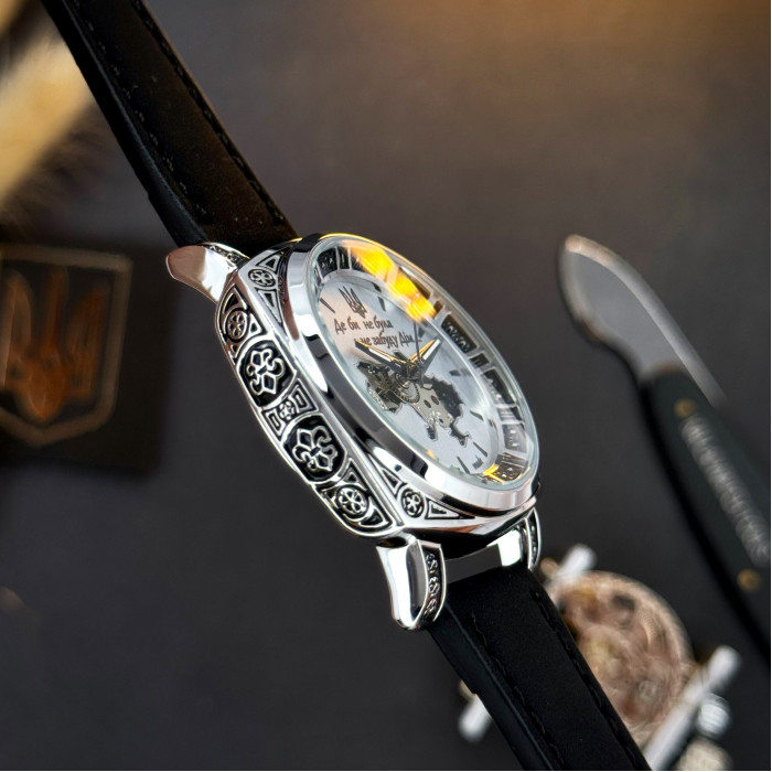 Наручний годинник Awarder 021 Де би не була Silver-Silver-Black