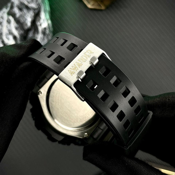 Наручний годинник Awarder 003 Тризуб срібло Black
