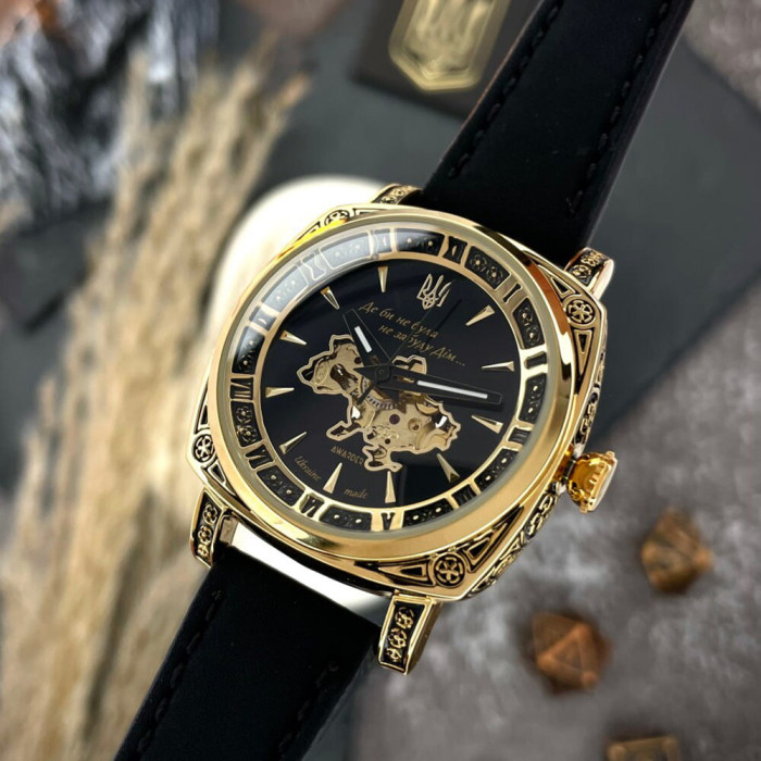 Наручний годинник Awarder 021 Де би не була Gold-Black-Black