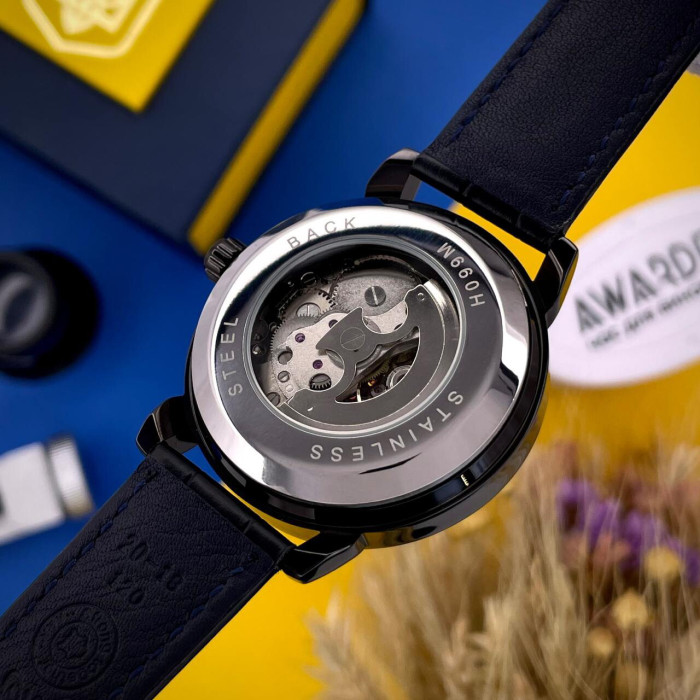 Наручний годинник Awarder 022-3D Де би не був All Black Automatic