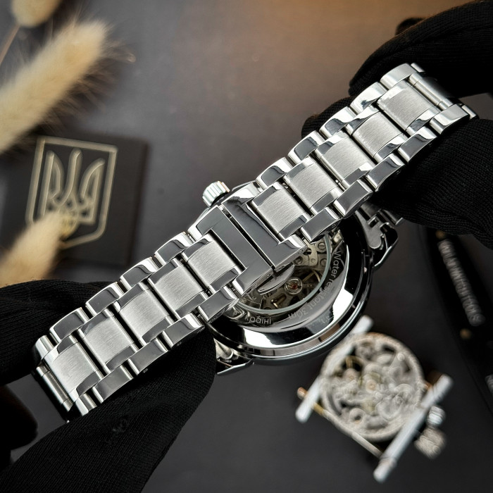 Наручний годинник Awarder 022-3D Де би не був Silver-Black Steel