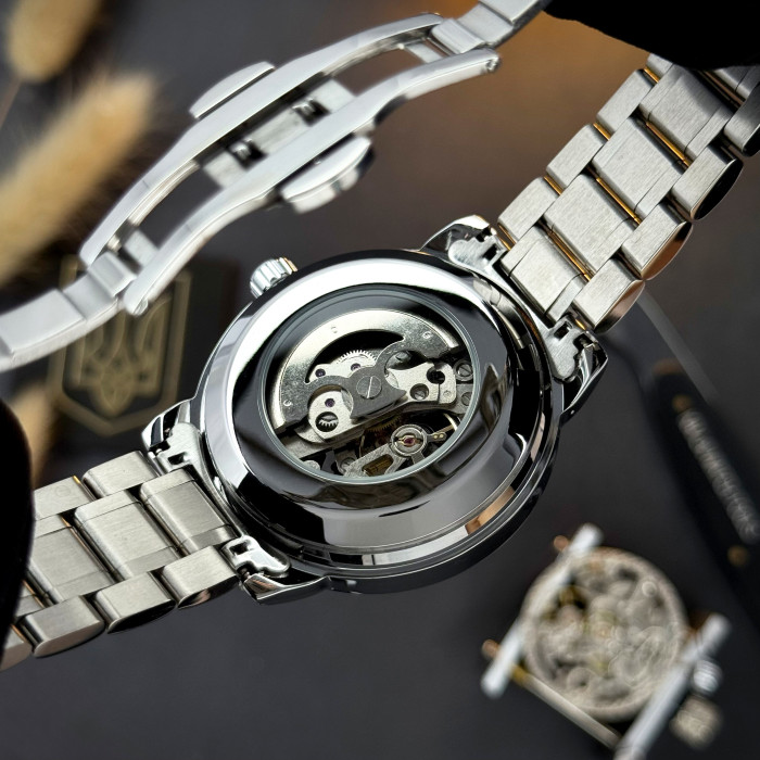 Наручний годинник Awarder 022 Де би не був Silver-Black Automatic Metall
