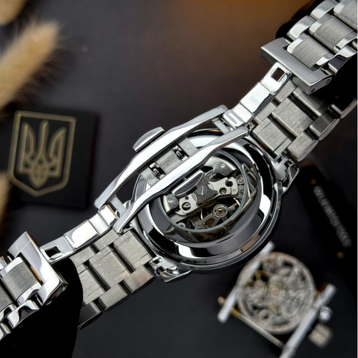 Наручний годинник Awarder 022 Де би не був Silver-Black Automatic Metall