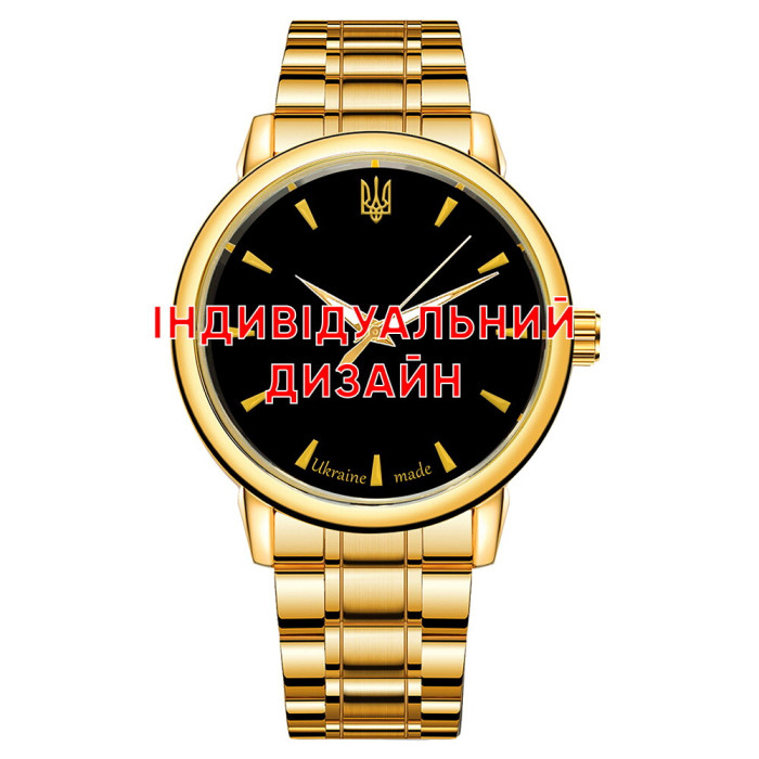 Наручний годинник Awarder 022 Gold Metall Індивідуальний дизайн