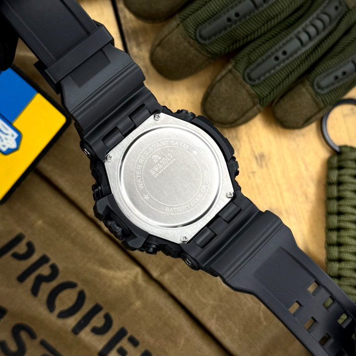 Наручний годинник Awarder 003BKDPS ДПС Чорні + Коробка