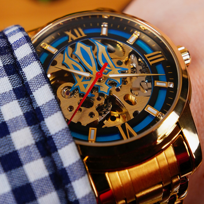 Наручний годинник Awarder 025 Sharp Gold Blue